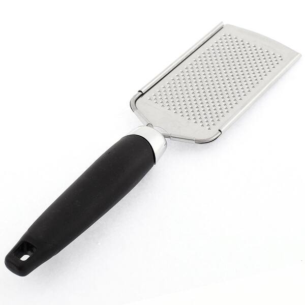 Kitchen Nonslip Handle Shredded Ginger Grater 9" Length Black,Silver